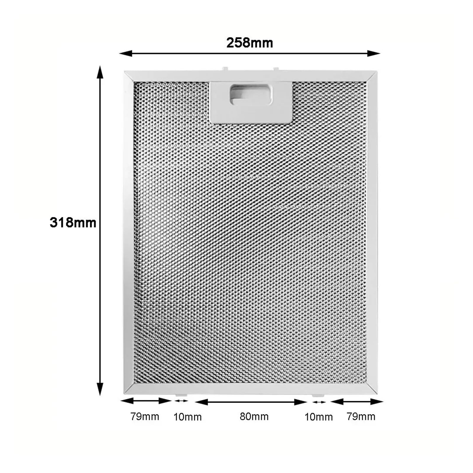 Filtro Campana Extractora 2PCS Aluminio 318x258mm