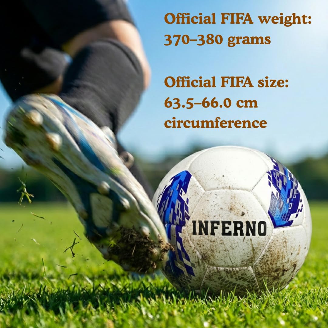 AMOS Inferno Jett (Size 4) Football with Pump 3