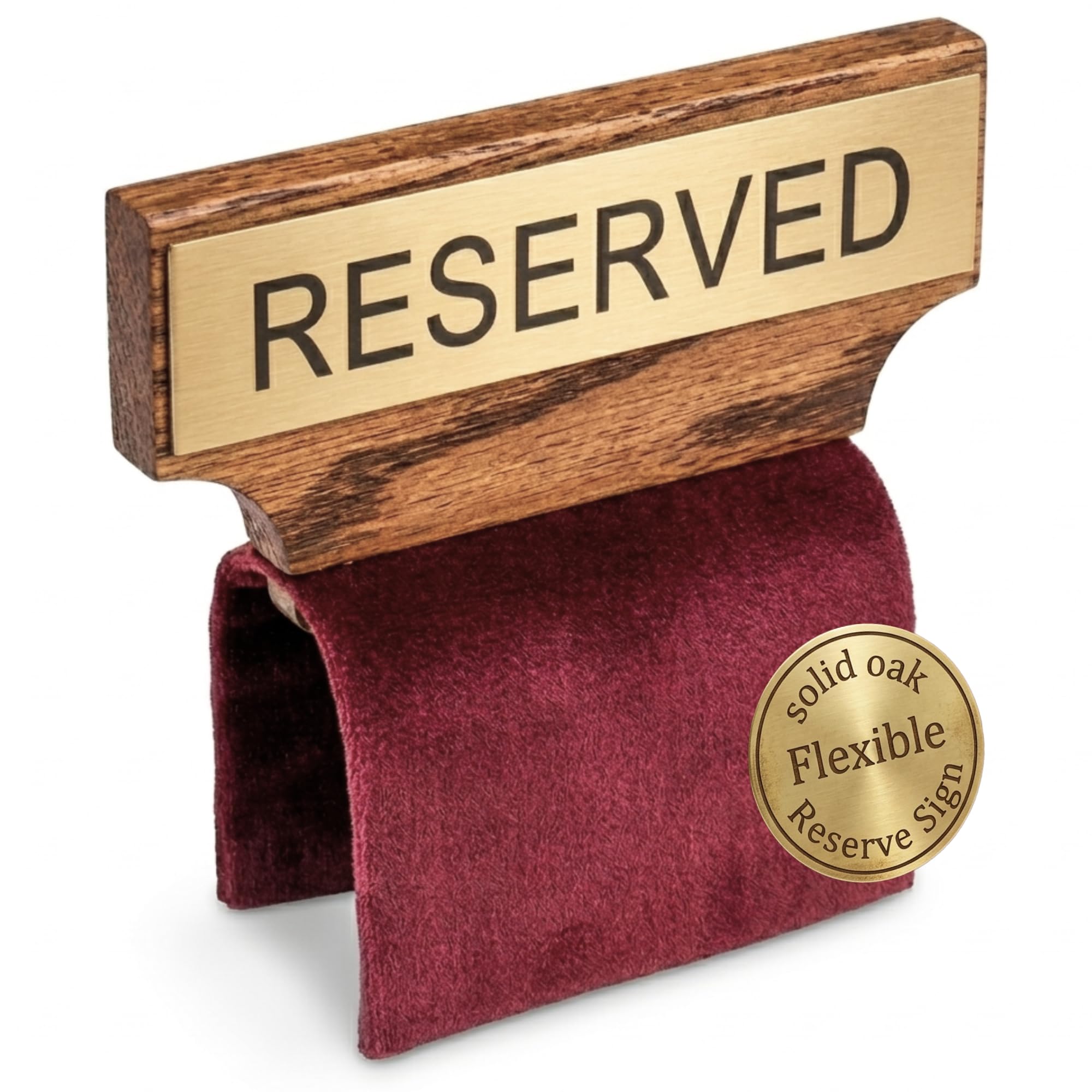 Flexible Fabric Pew Reserved Sign Made in USA