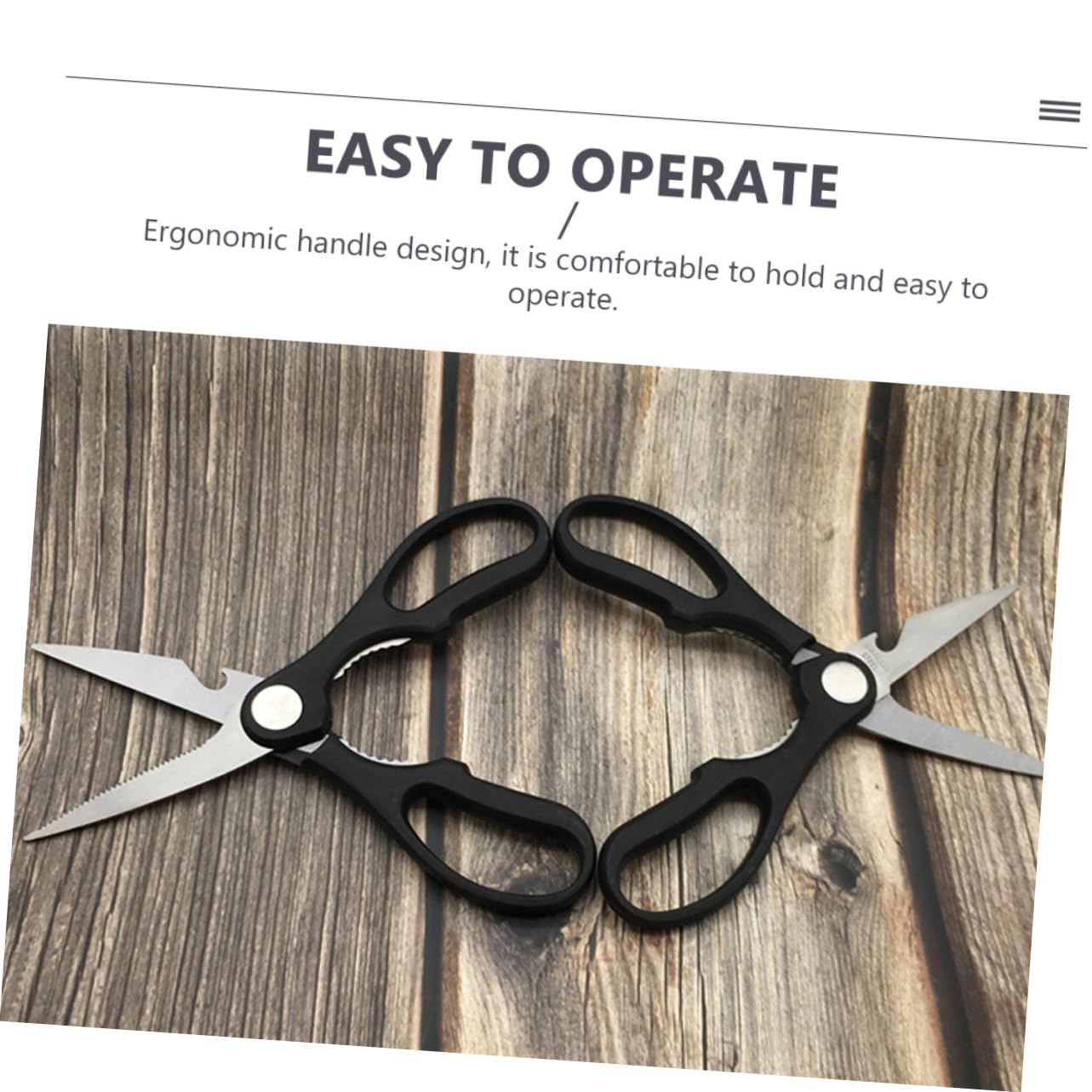 BRIGHTFUFU 3Pcs Heavy Duty Kitchen Scissors Multi Functional Chicken Bone Cutters for Meat Poultry and Vegetables Food Shears with Ergonomic Handles