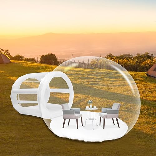 Miniatura 2 de Tienda de campaña inflable de burbujas transparente tienda de campaña de burbujas tienda de campaña de 10 pies con soplador de aire para bricolaje