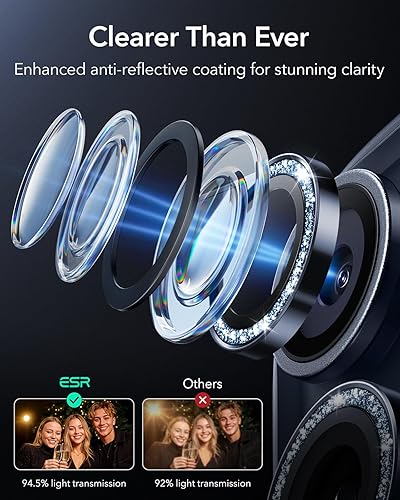 Miniatura 272 de ESR Protector de lente de cámara para Samsung Galaxy S23 Ultra, accesorios para Samsung S23 Ultra, vidrio templado ultrafino resistente a