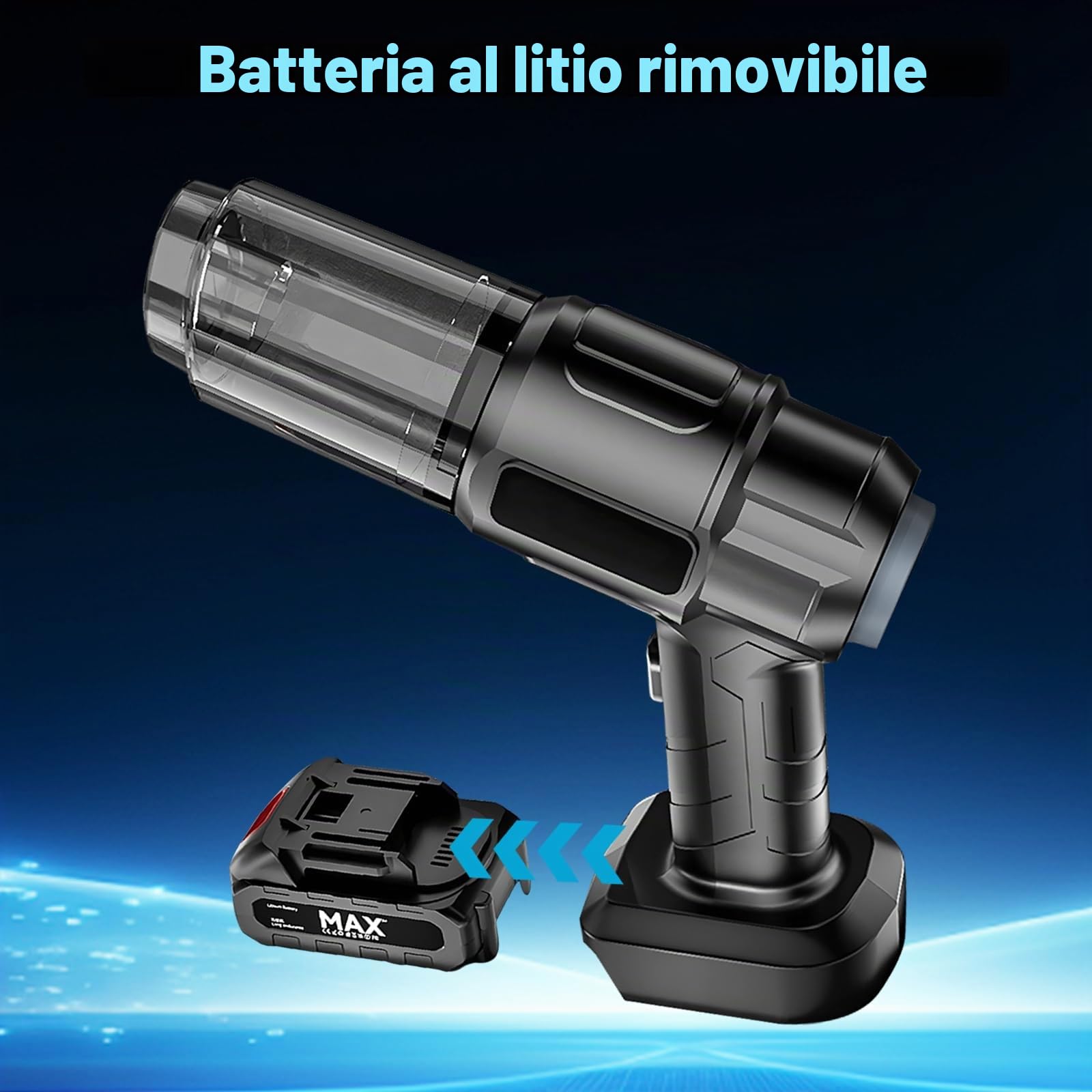 Aspirapolvere a batteria per auto, senza fili, con 2 batterie da 3000 mAh, 4 in 1, aspirazione, bolle, spazzole, pompe, 35000 giri/min, soffiatore elettrico per auto, peli di animali, casa