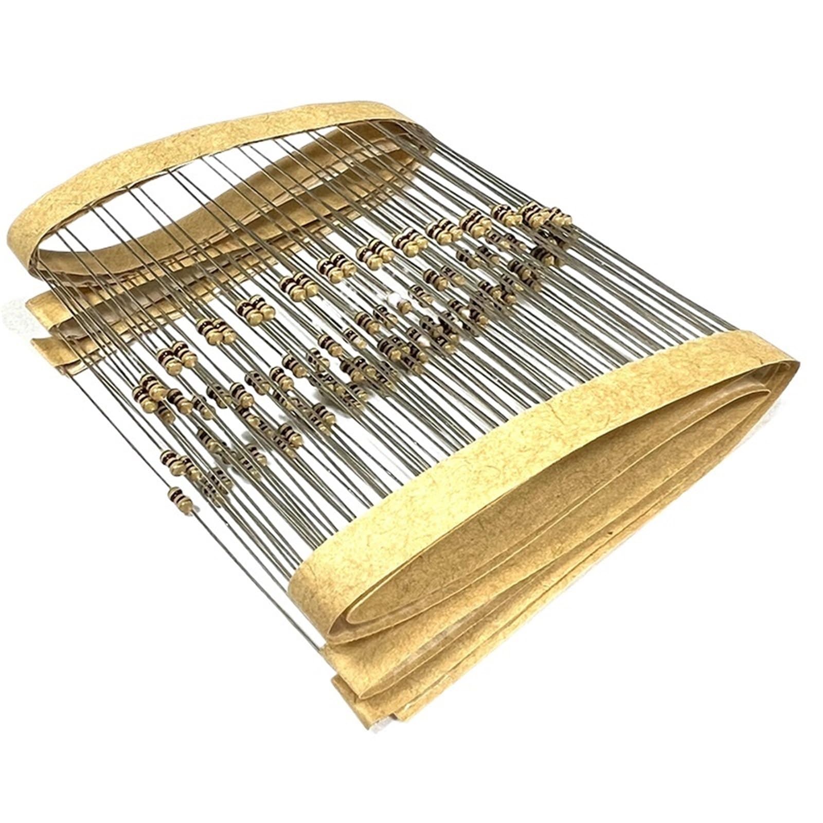 RISWEKFW 100PCS 1/8W Carbon Film Resistor 5% 5R1 51R 510R 5K1 51K 510K 5.1 51 510 R K Ohm 0.125W 0R-1M(CF0.125W 300K 100pcs)