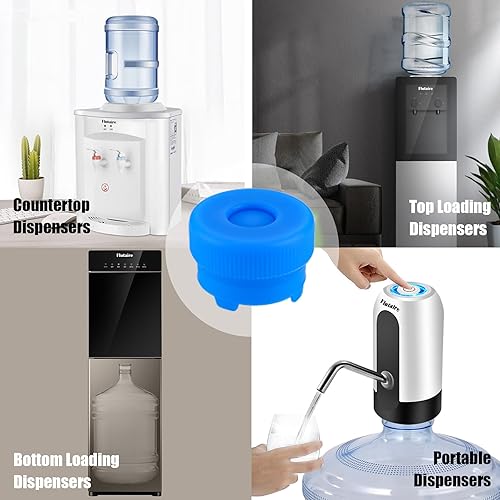 Miniatura 3 de Paquete de 3 Tapa para jarra de agua para botellas de agua de 2, 3, 4, 5 galones con apertura estándartornillocorona, tapas de botellas de agua