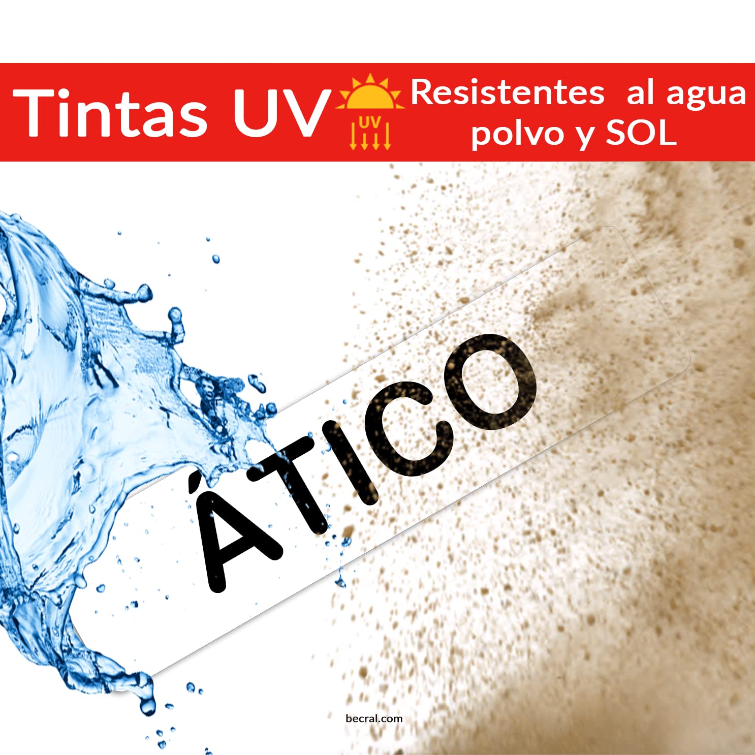 Becral® - Segnale adesivo in PVC ACQUA NON POTABILE