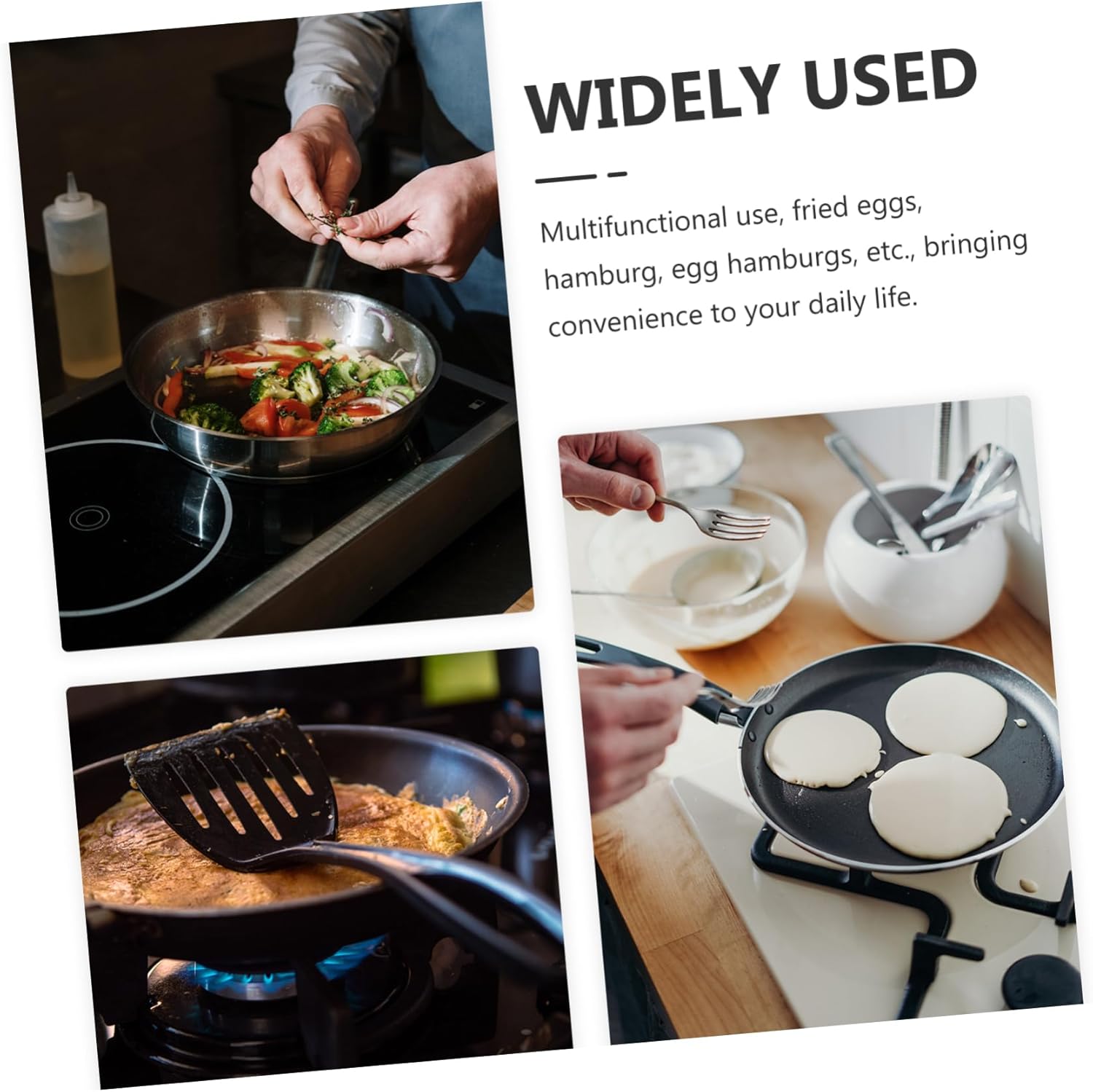 Cabilock Ergonomic Non Stick Egg Pan for Breakfast Multi Function Frying Pan with Premium for Cooking Eggs and Steaks Easy to Clean Granite Finish