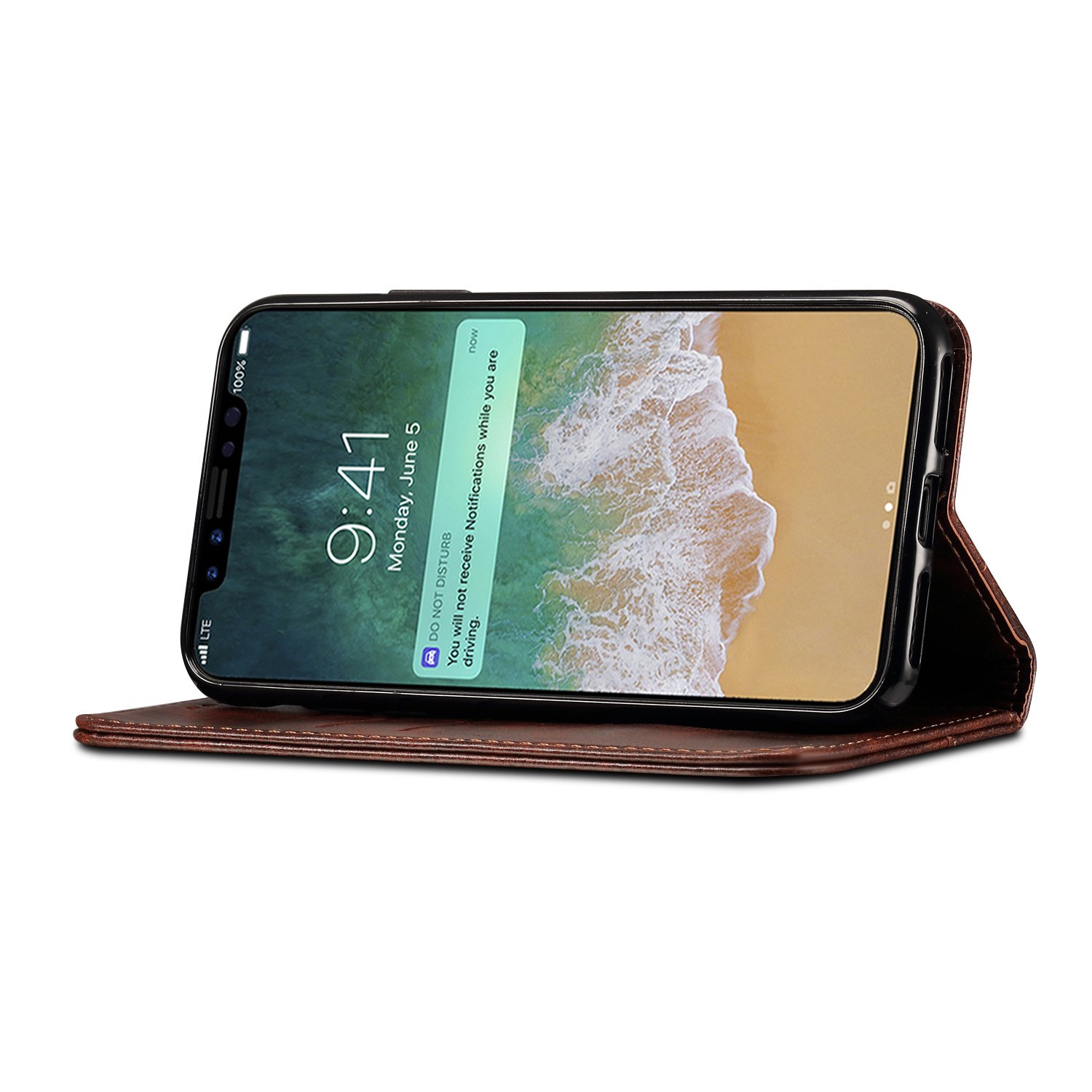 iPhone X XS ブックタイプケース スマホケース ピンク 100個セット