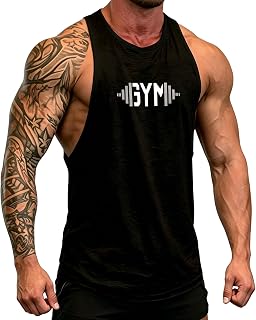 Mens Workout Tank Tops Gym Stringer Graghic Muscle Bodybuilding Shirt | Muscle cut off shirts, Lightweight,Summer Sleeveless Shirts for Fitness/Bodybuilding/Running/Lifting/Casual/Beach