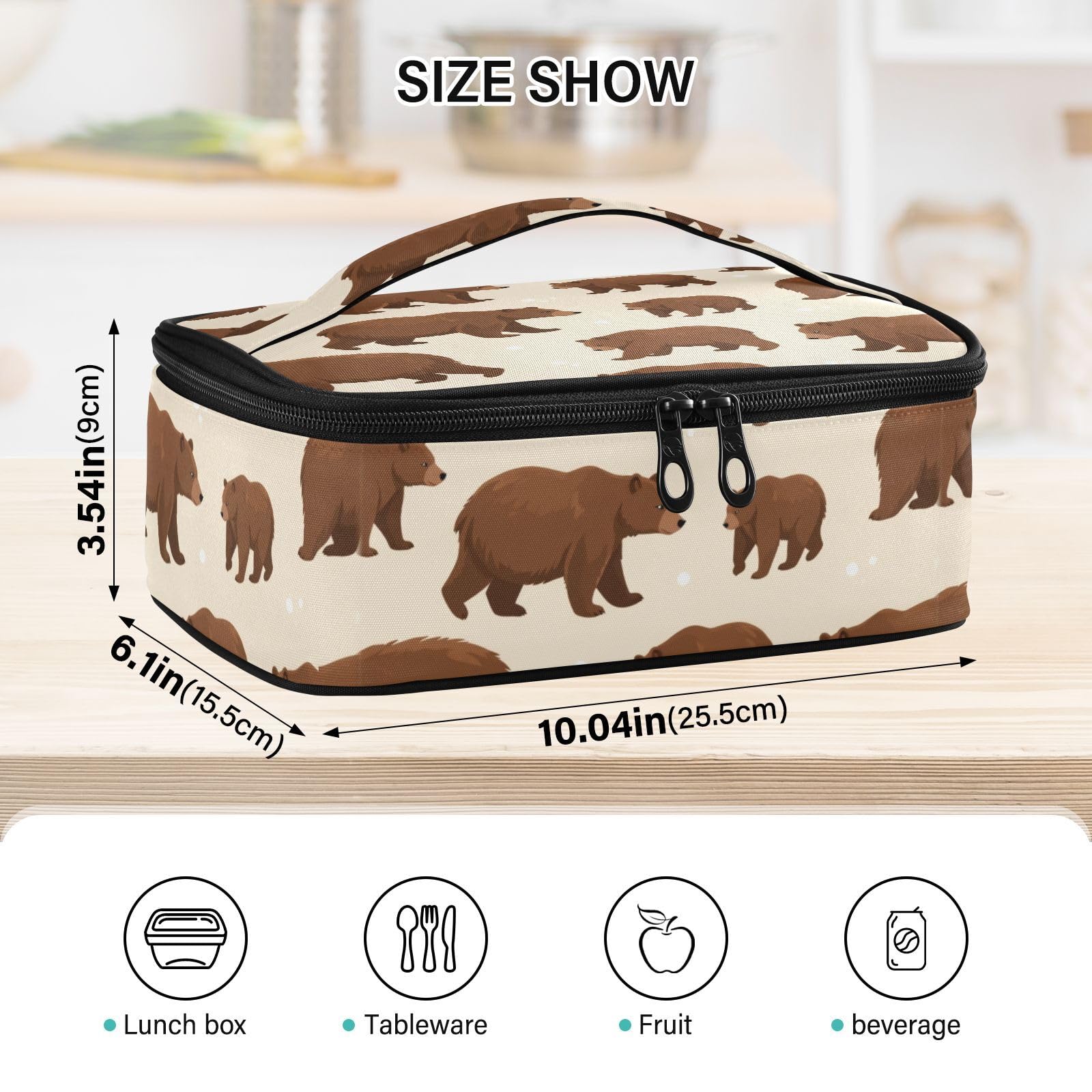 Bolsa de almuerzo para niños y niñas, con aislamiento, reutilizable, para mujeres, hombres, preparación de comidas para la escuela, trabajo, picnic