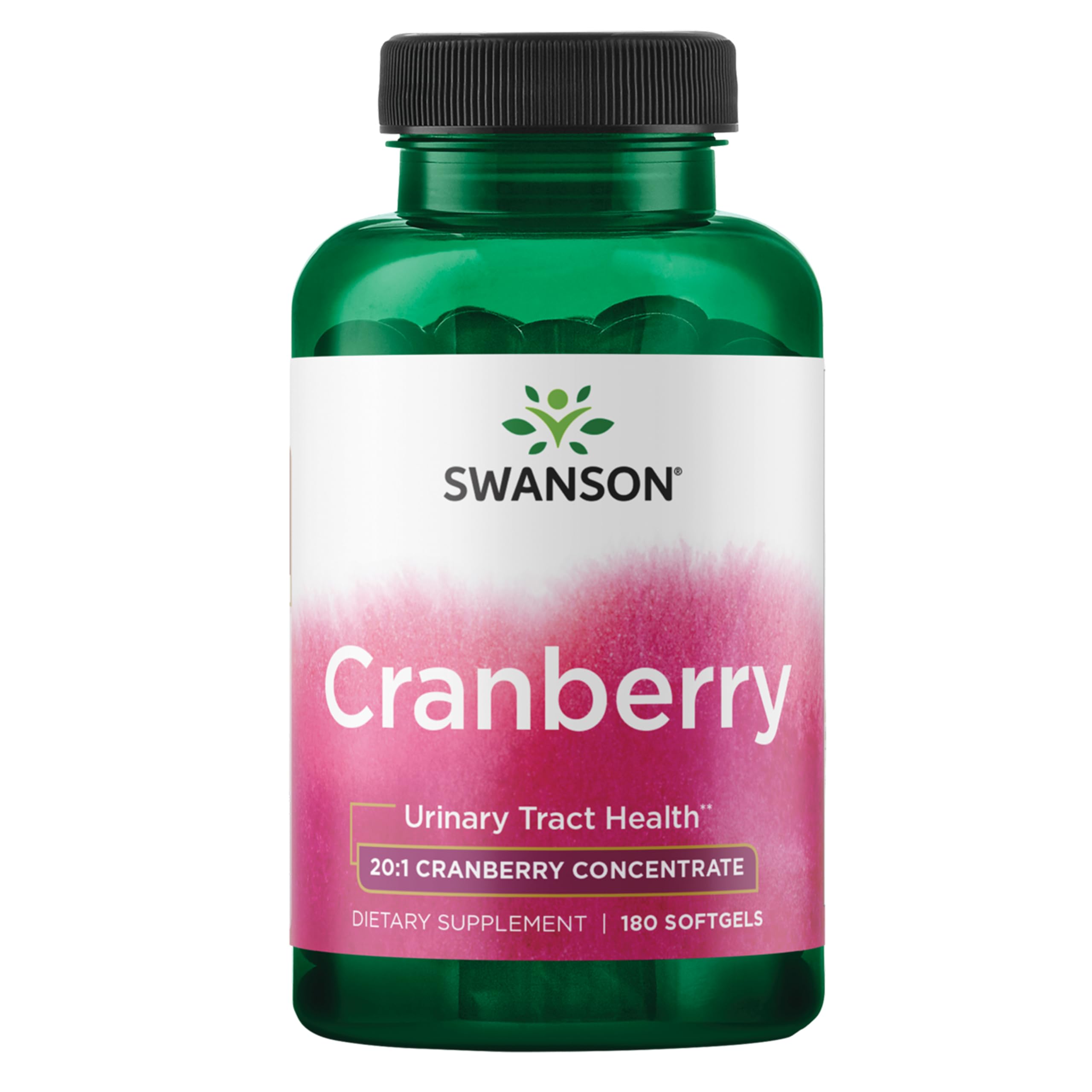 Swanson Cranberry 20:1 Juice Concentrate, 180 Softgels 180 Count (Pack of 1)