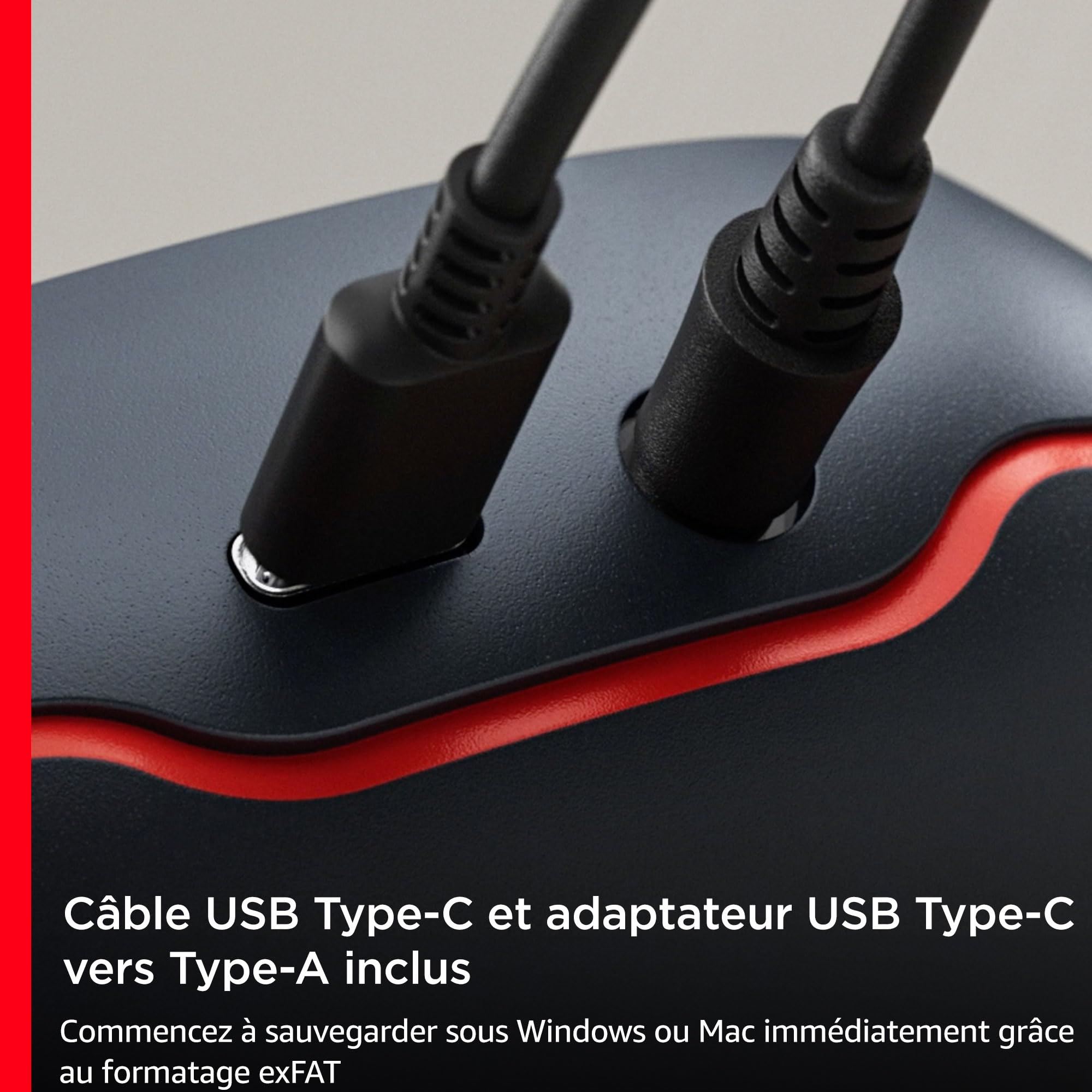 SanDisk 8 To Desk Drive, SSD externe, USB Type-C, jusqu’à 1 000 Mo/s en lecture, Solid State Drive haute capacité