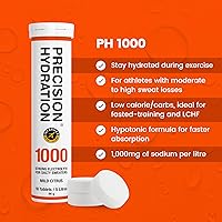 Vista 2 de Precision Hydration Electrolyte Tablets - Multi Strength Effervescent Hydration Tablets - Combats Cramp - Low Calorie, Gluten Free, Vegan/Vegetarian
