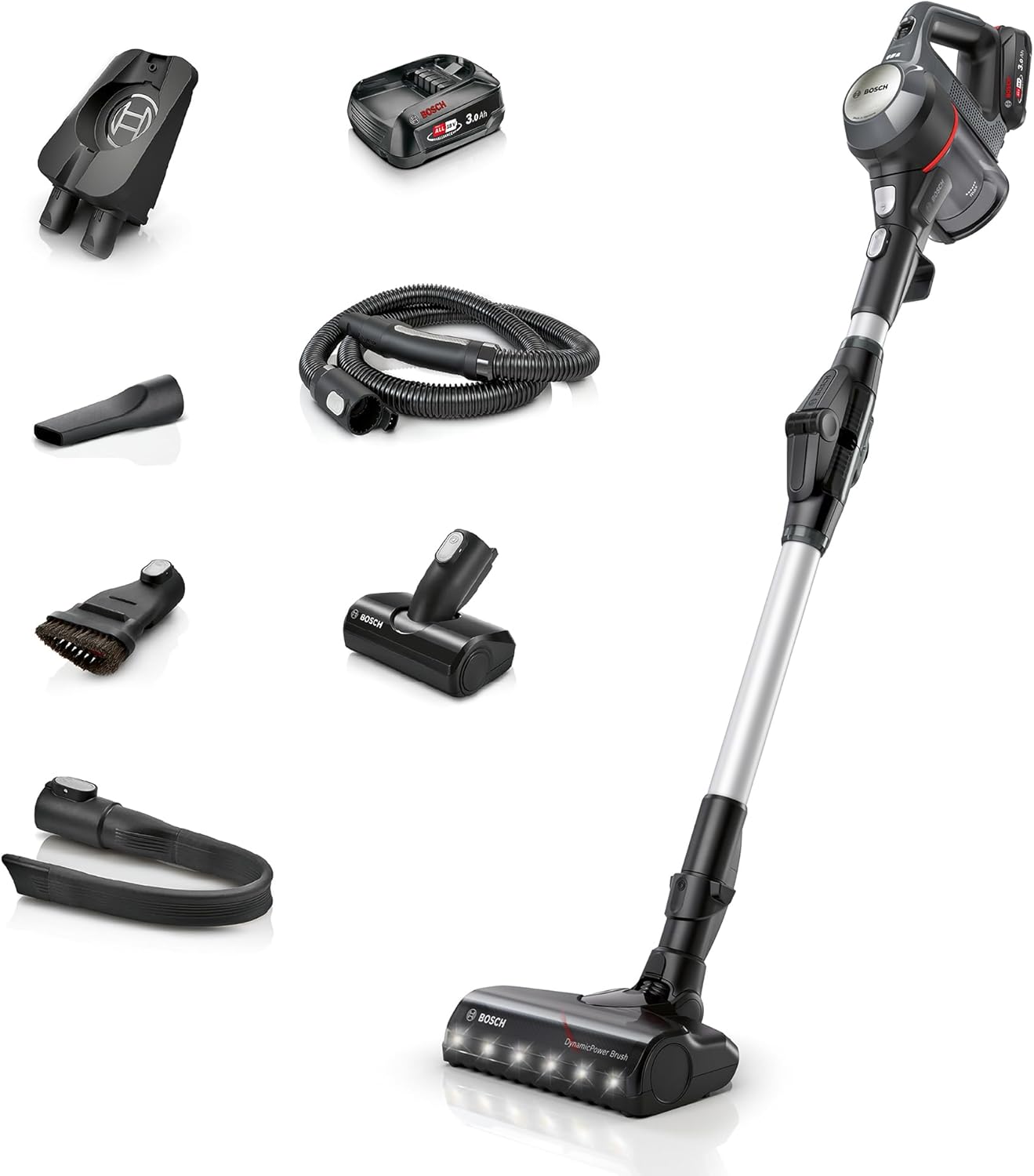 Bosch Unlimited 7 Cordless Vacuum – Flex Tube & Pet Brush