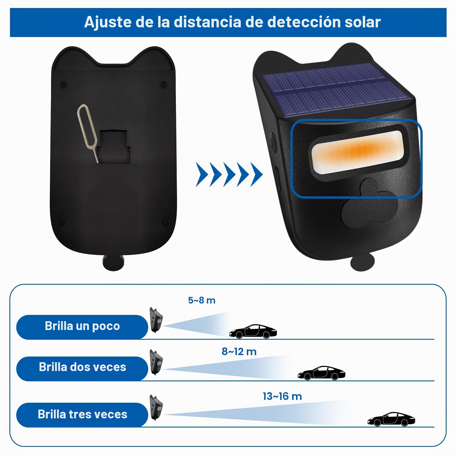 Alarmas inalámbricas para exteriores resistentes a la intemperie, detector de movimiento, alcance 182,9 m, sistema de alerta de seguridad