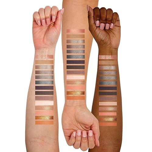 Miniatura 5 de Youngfocus 14 sombras de ojos altamente pigmentadas, paleta de sombras de ojos brillantes y mate, 6 polvos naturales impermeables para cejas, 3