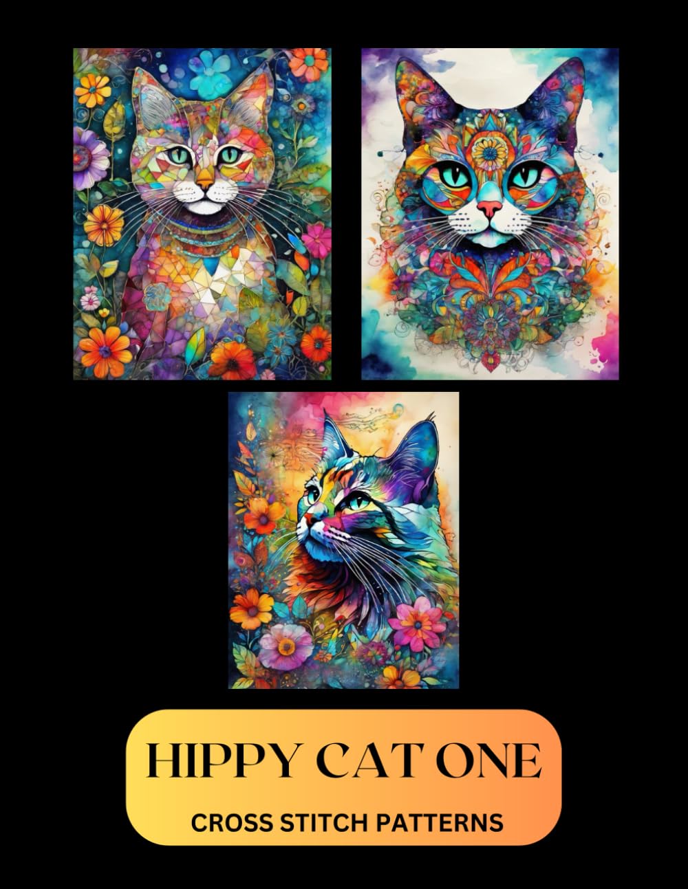 HIPPY CATS ONE CROSS STITCH PATTERNS