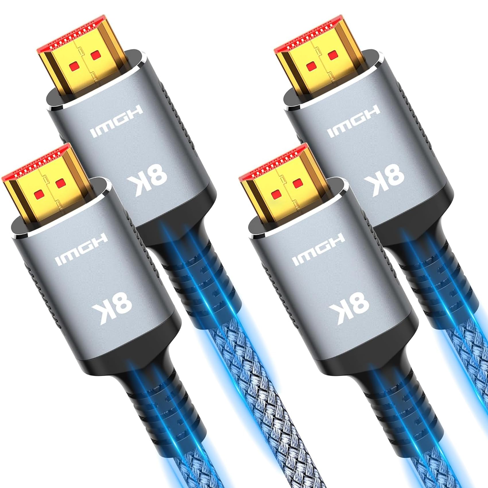 TEFLOTY Cable HDMI 2.1, Cable HDMI 8K de Alta Velocidad Ultra HD 48Gbps 8K@60Hz 4K@120Hz 7680P eARC HDCP 2.2&2.3 DTS:X Compatible con HDTV, PS5/4/3, Xbox Series X/S, Monitor Mehr (1M) — view 10
