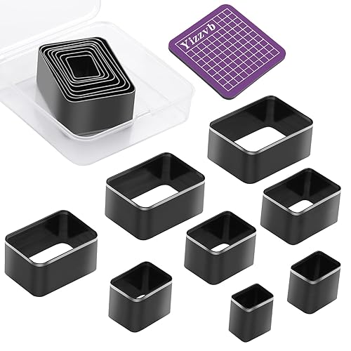 Miniatura 15 de Juego de 8 cortadores de cuero con forma de corazón, 8 tamaños, herramientas de acero de alto carbono, troqueladoras huecas afiladas