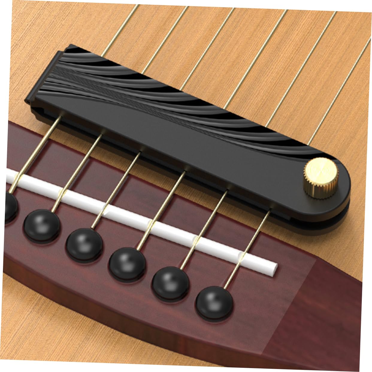 HEMOTON Silenciador Ajustable para Guitarra Acústica y Flamenca, Accesorio Práctico para Reducción de Sonido, Herramienta para Práctica de Guitarra sin Dañar Instrumento, Compatible