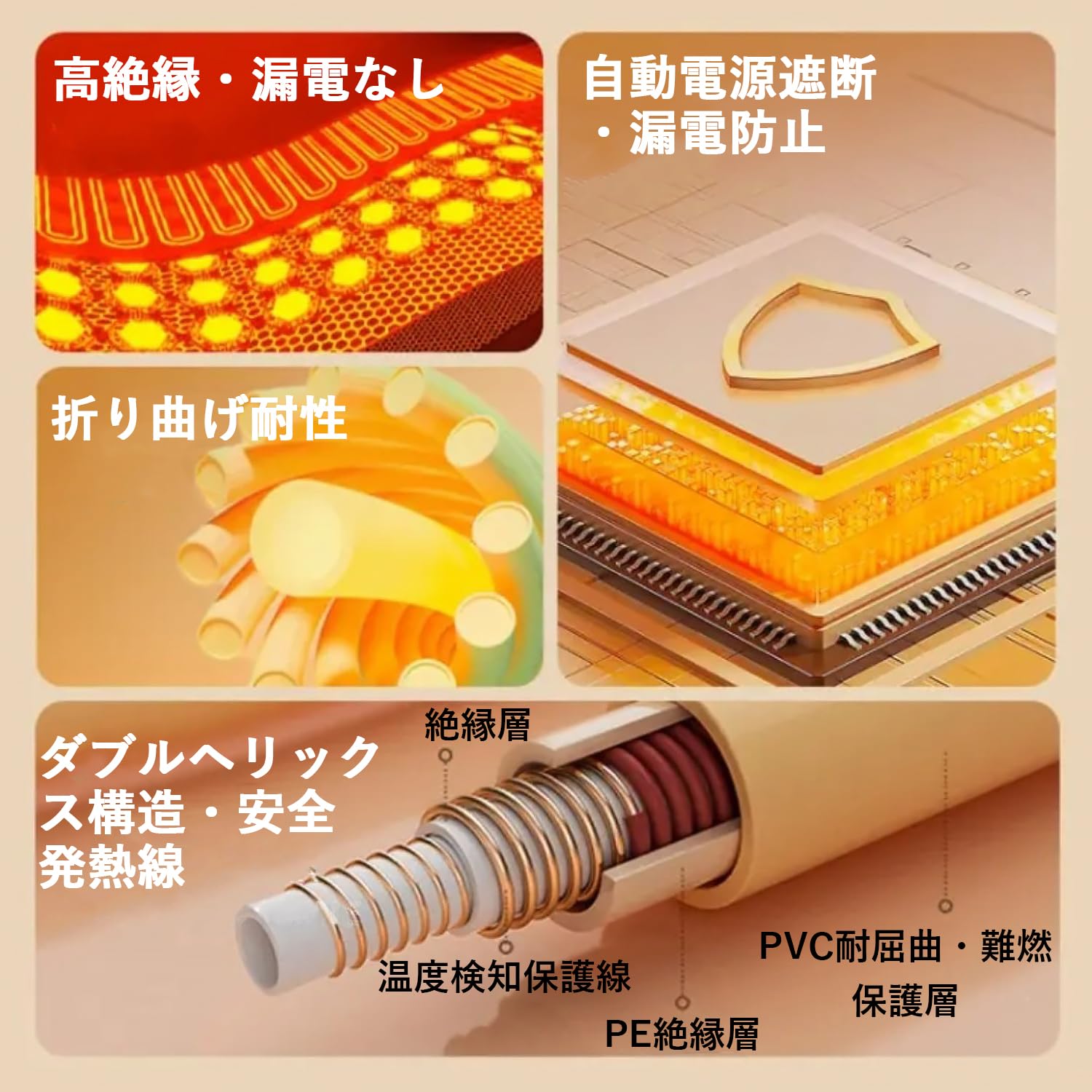 Amazon | 【2025 AIスマート恒温技術】JEEYING ホットマット 一人用