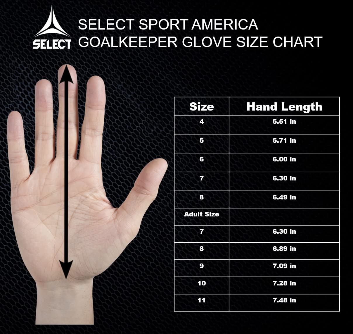 SELECT 90 Flexi Pro V22 Goalkeeper Glove, Size 11