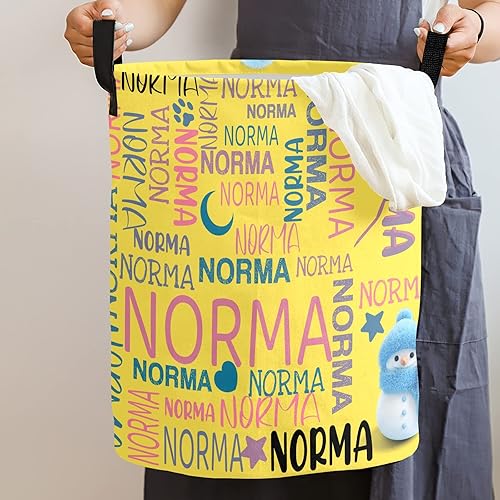 Miniatura 2 de Cestas personalizadas para ropa sucia con nombre cesta personalizada para ropa sucia con nombre y texto para niños niñas mujeres hombres cesta de