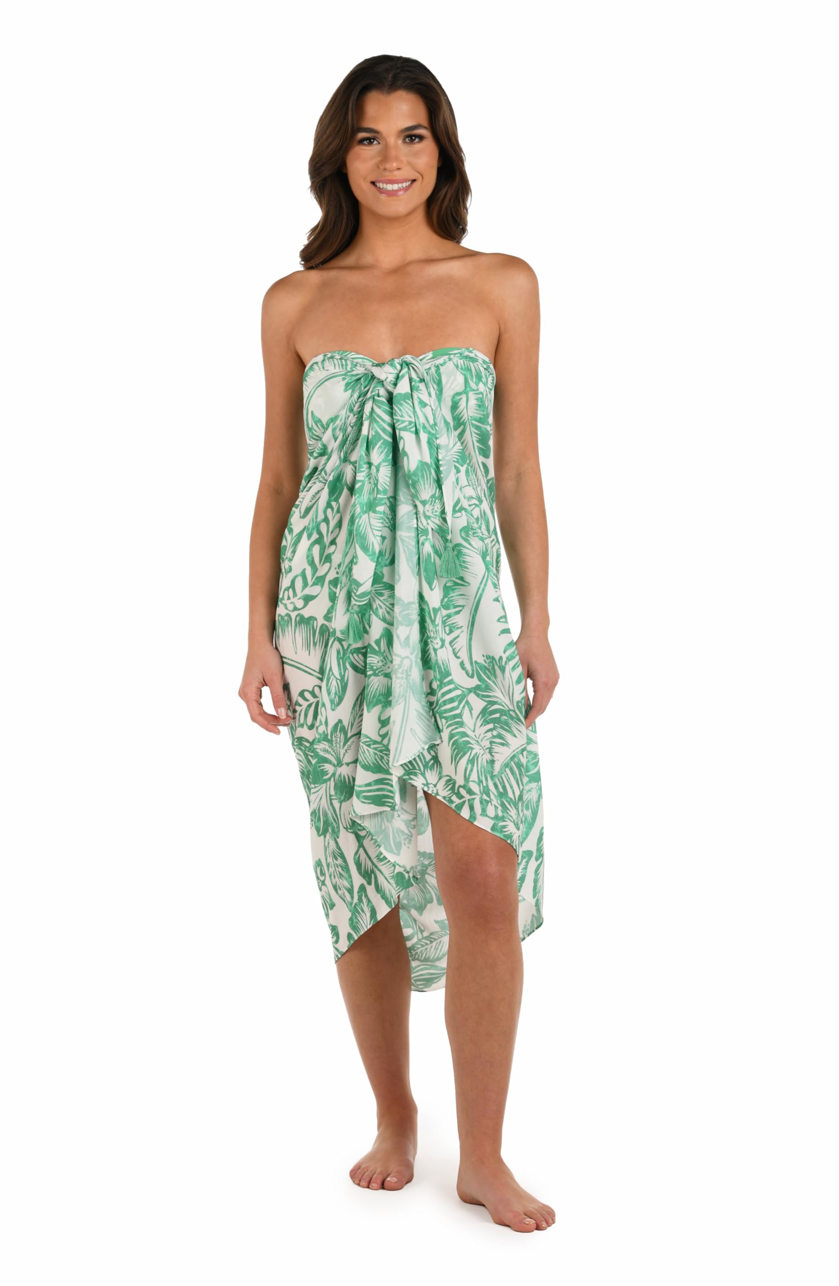 La Blanca Damen Pareo Wrap Swimsuit Cover Up Überwurf für Schwimmbekleidung (1er Pack)