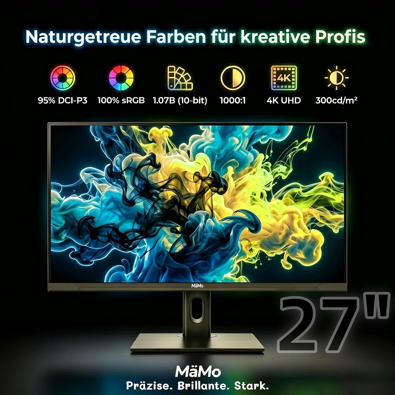Moniteur Gaming 65W USB-C 32" 4K IPS 75Hz (27 Zoll)