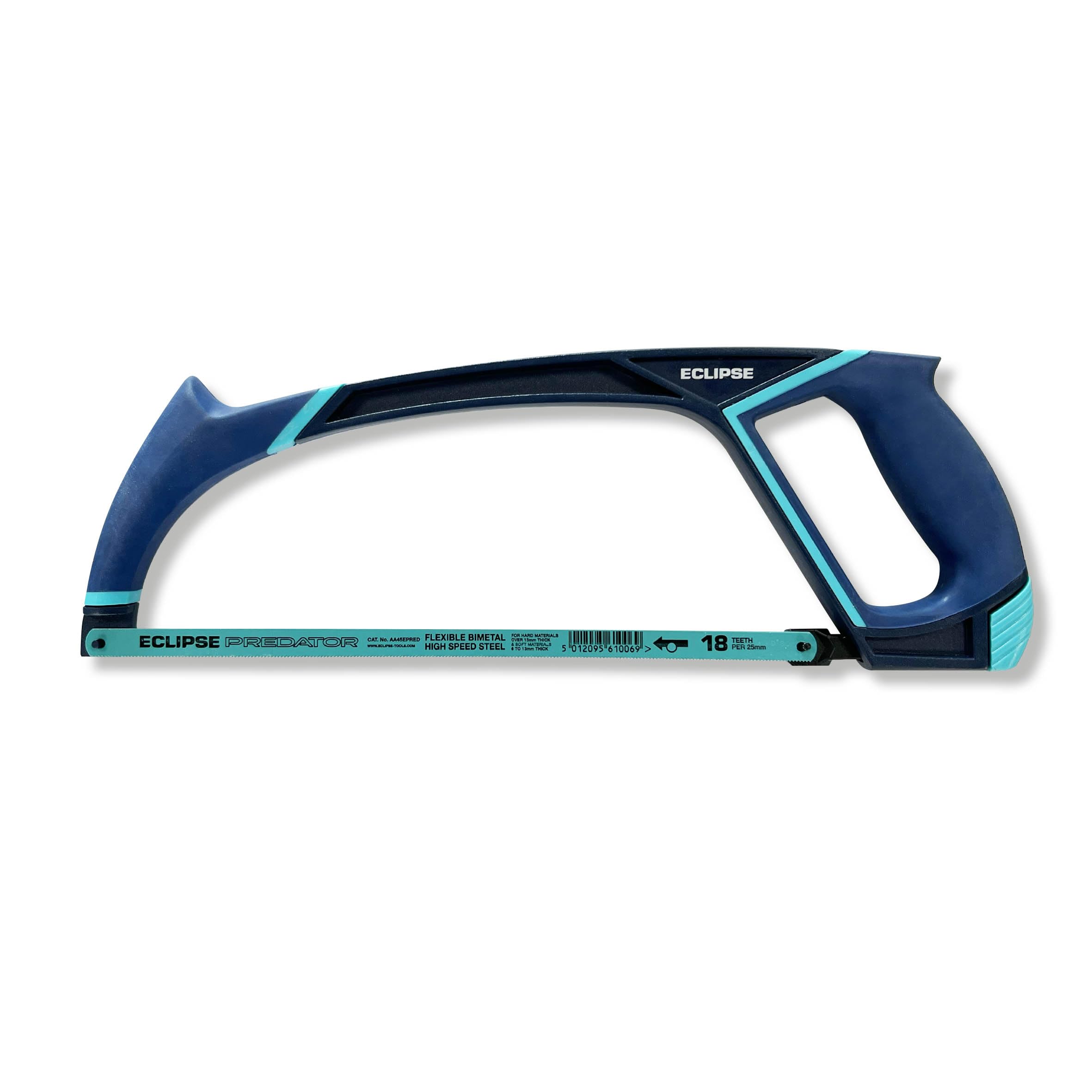 Eclipse Professional Tools EPH300 Soft Feel Hacksaw (12"), Metal Cutting Ergonomic Comfort Grip Hand Saw