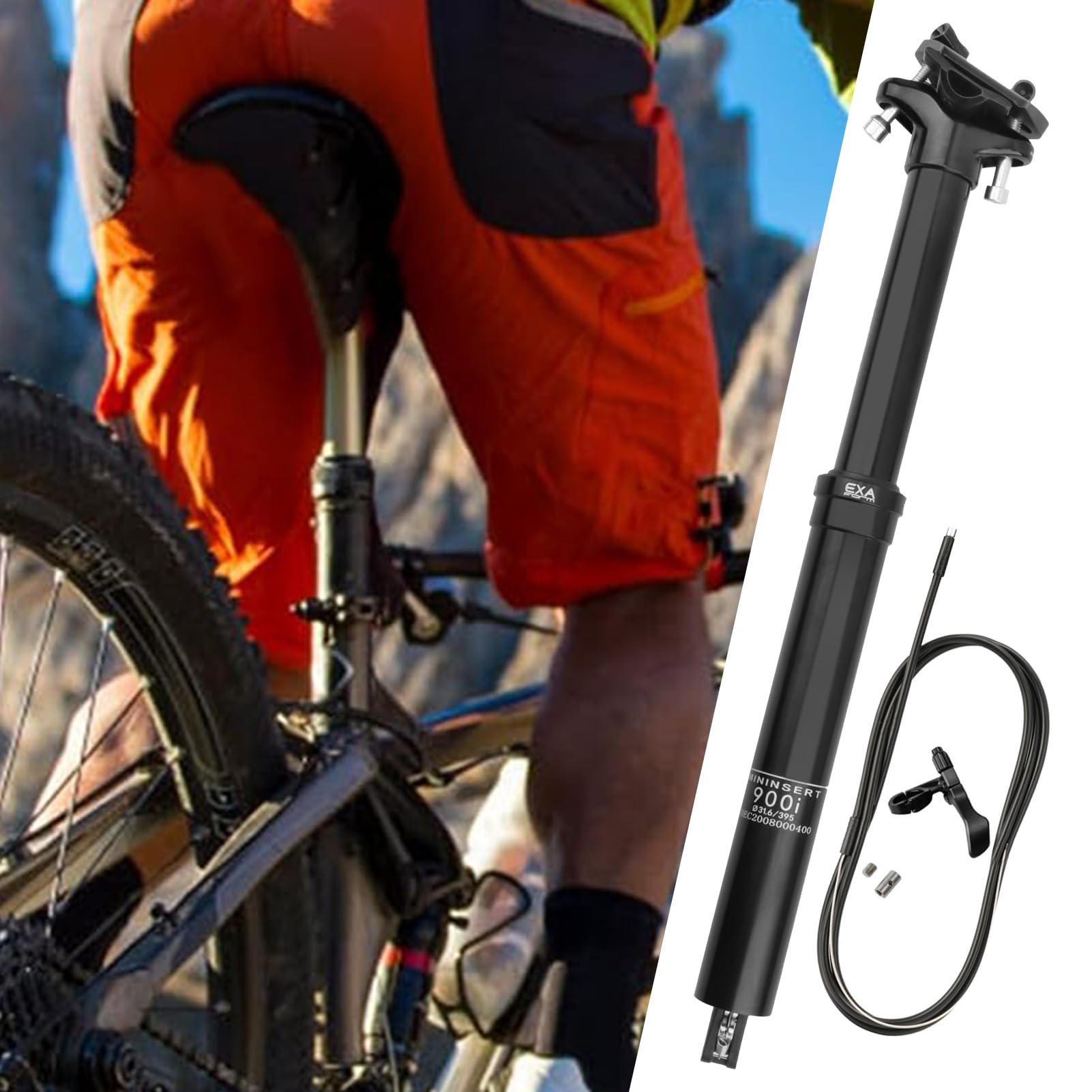 Reggisella Per Bicicletta 30.9/31.6mm Lega Alluminio Attrezzo Regolabile | Remota Per Reggisella Telescopico Bicicletta Per Attrezzatura Ciclismo Escursione Strada Viaggio Giardino