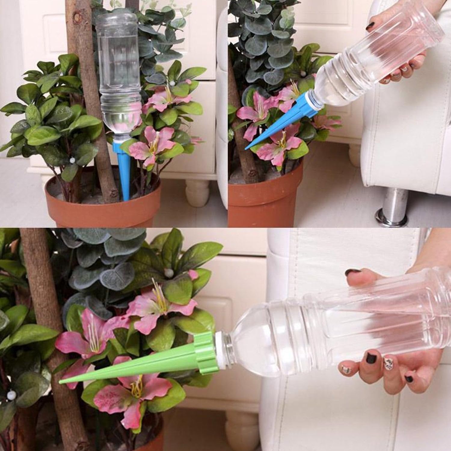 Oblivion Adjustable Plant Watering Spikes 10 pc – Slow Release Dripper Valve for Efficient, Consistent Watering of Garden Plants, Indoor and Outdoor Use - Image 5 thumbnail