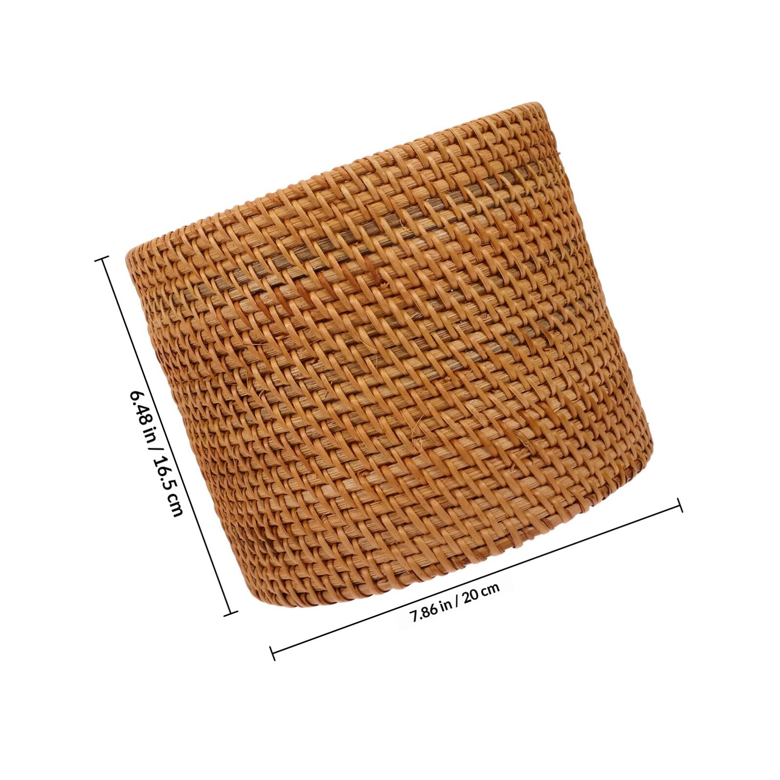 TOYANDONA Cesto Rotondo Intrecciato in Simil Rattan per Casa Porta Pane e Frutta Multiuso per Organizzazione e Decorazione Materiale Sicuro e Portatile