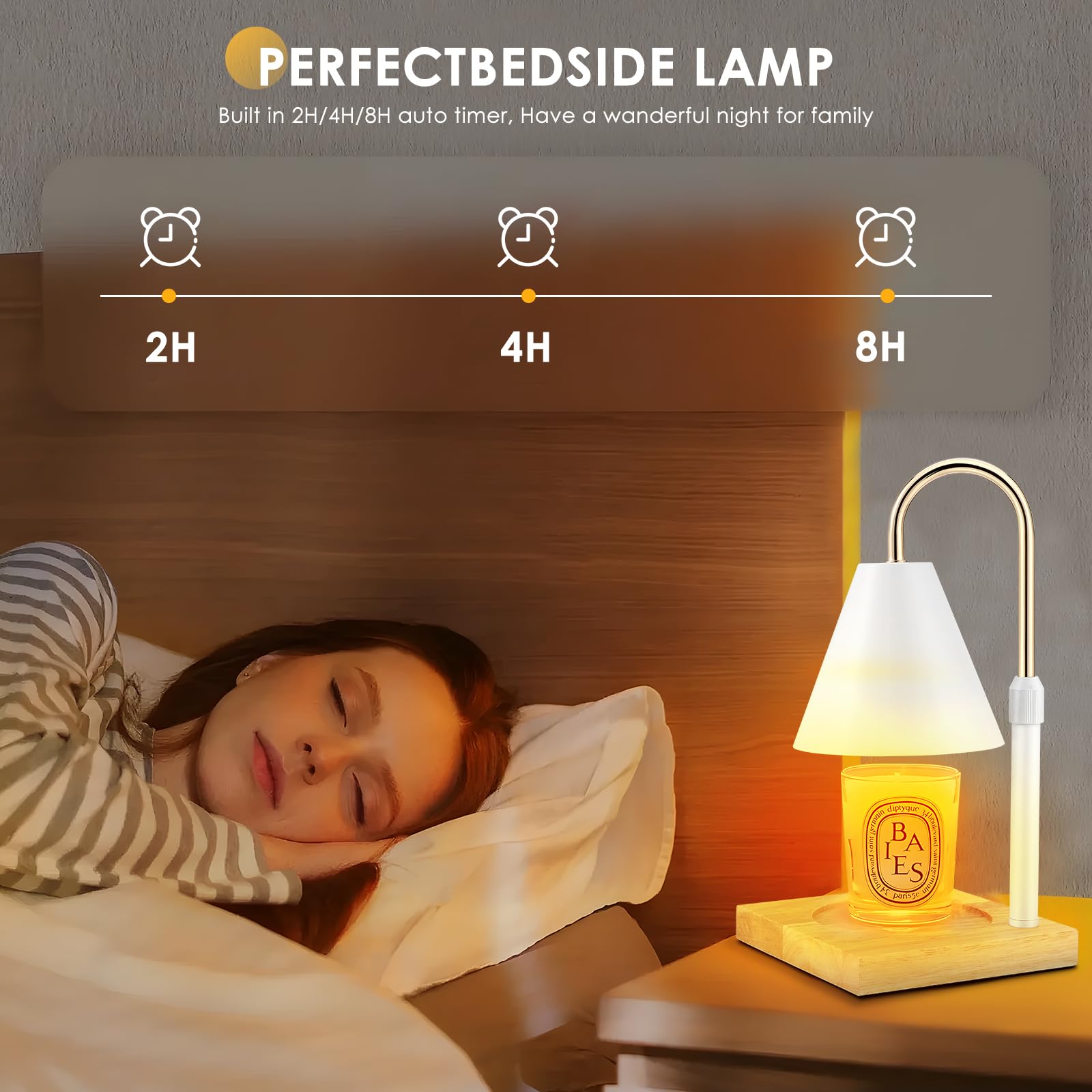 Lampada Scaldacandele Con Timer E Altezza Regolabile - Per Sciogliere E Profumare L'Ambiente - Foto 9