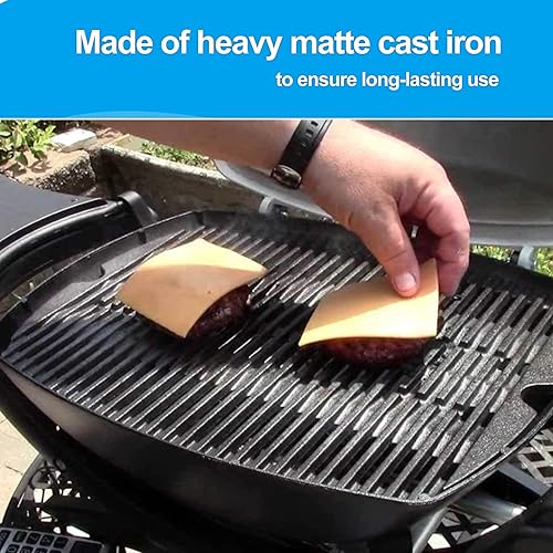 Miniatura 4 de 76447582 Rejillas de cocción de hierro fundido de 17 pulgadas y 60040 kits de tubo de quemador de parrilla de 17 pulgadas para parrillas Weber Q100