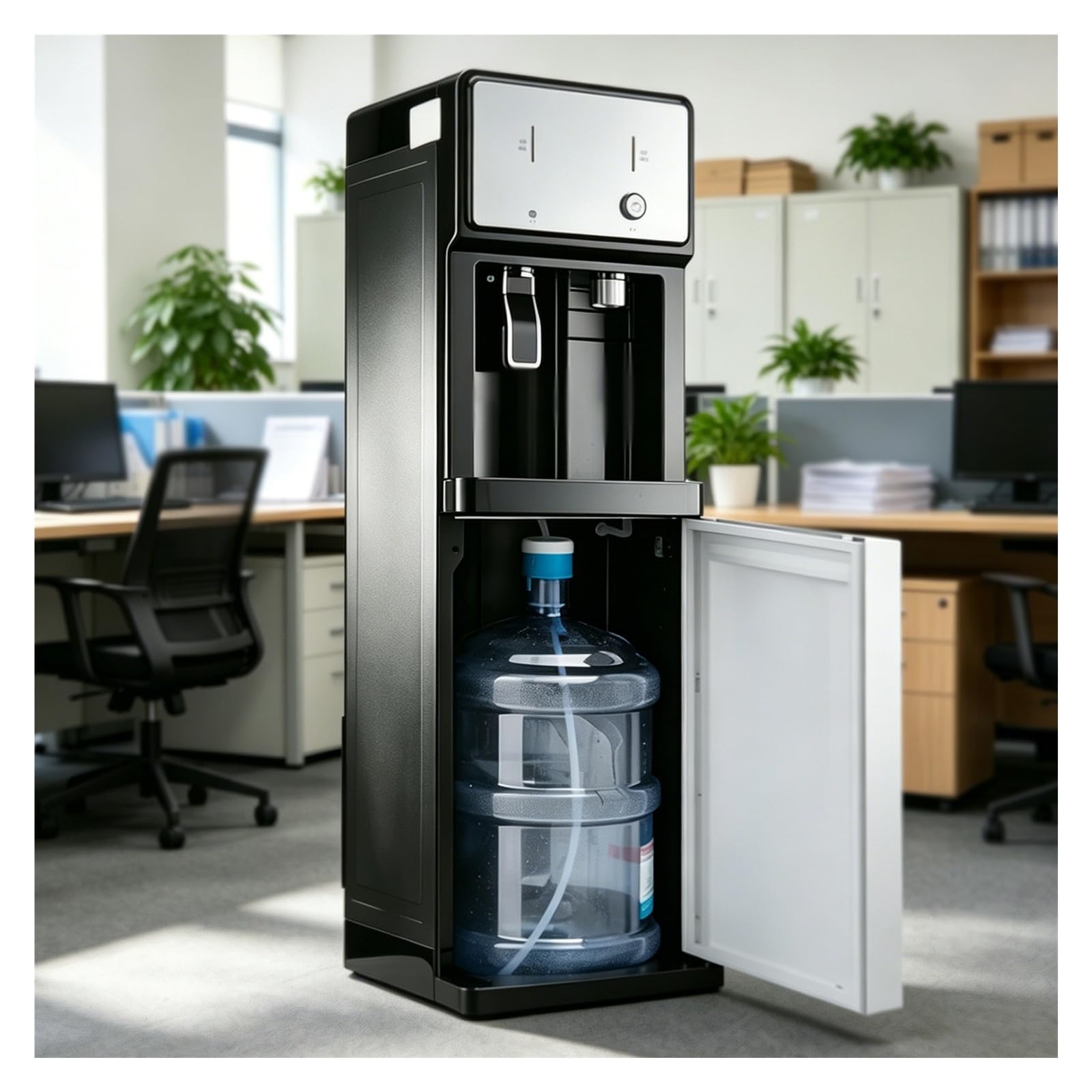 Dispensador De Agua para Garrafas,Maquina De Agua Fria Y Caliente,Fuente De Agua De Pie Carga Inferior,3 Configuraciones Temperatura,para El Hogar Café Té Bar Dormitorio
