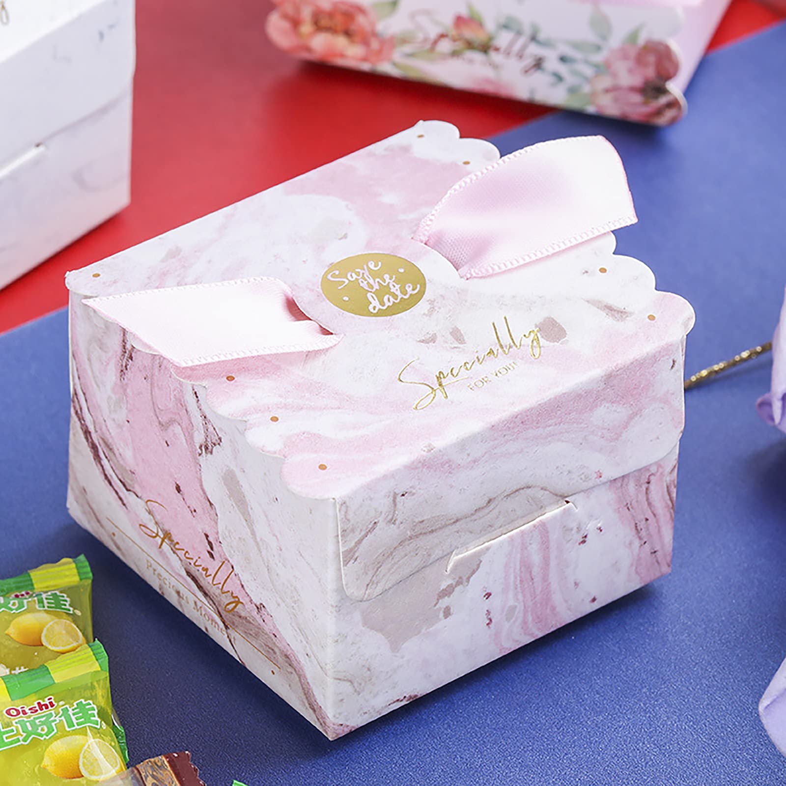 Boîte à Bonbons En Papier, 50 Pièces Petites Boîtes à Dragées