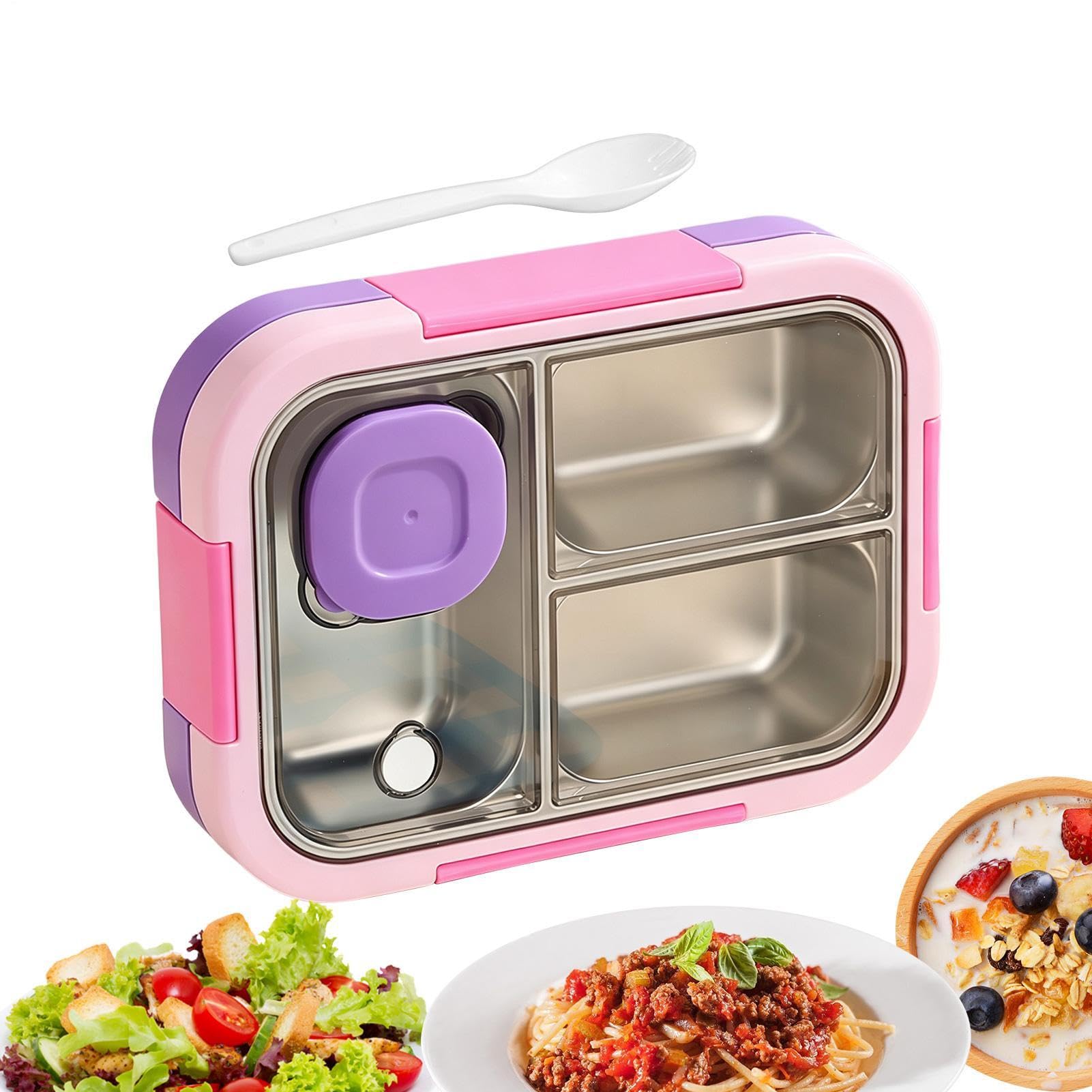 Caja de almuerzo para mujer 720 ml impermeable con múltiples compartimentos