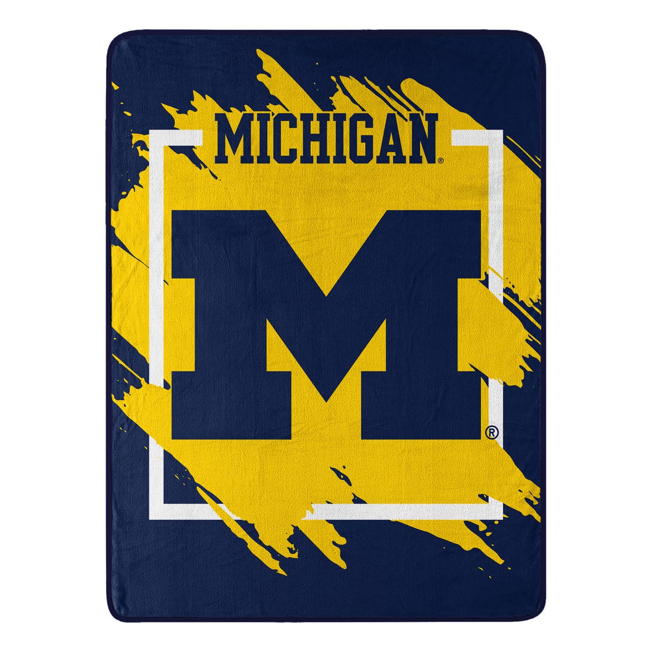 NORTHWEST ENTERPRISES NCAA - Coperta in micro raschel, 46 x 60 cm (Michigan Wolverines)