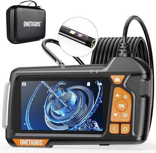 OneTigris - Boroscopio de rifle con doble lente - Cámara de barril de pistola de sonda de 0.2 pulgadas para armas de fuego de calibre .20 y más