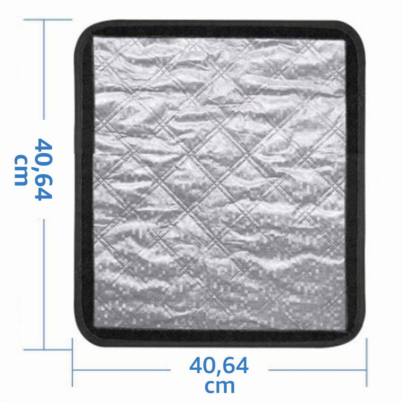 Pare-Soleil Imperméable Et Isolant,Housse De Fenêtre De Toit De Camping-Car,Pliable Occultante Pare-Soleil,Couverture De Puits De Toit De Camping-Car,Protection De Intimité,40.6*40.6CM,Argenté,Kiuiom
