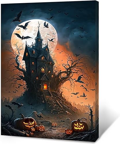 Miniatura 2 de Oso negro del bosque - Pintura impresa en lienzo impermeable HD para pared, lienzo enmarcado para sala de estar y dormitorio (16 x 20 pulgadas)