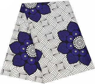 HollandaisWax African Fabric 6 Yard Printed Wax Cloth African Ankara Fab...