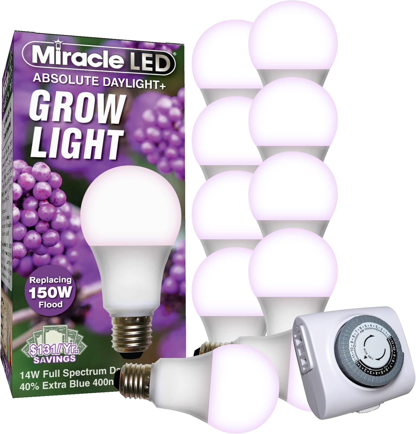Miracle LED 14W Red & Blue Spectrum Absolute Daylight Plus Grow Light