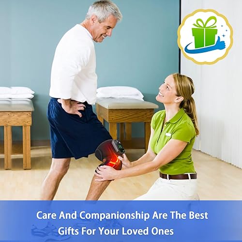 Miniatura 9 de Almohadilla térmica de rodilla  Masajeador inalámbrico de rodilla, codo de rodilla portátil 3 en 1 masajeador de vibración de calefacción, alivia el