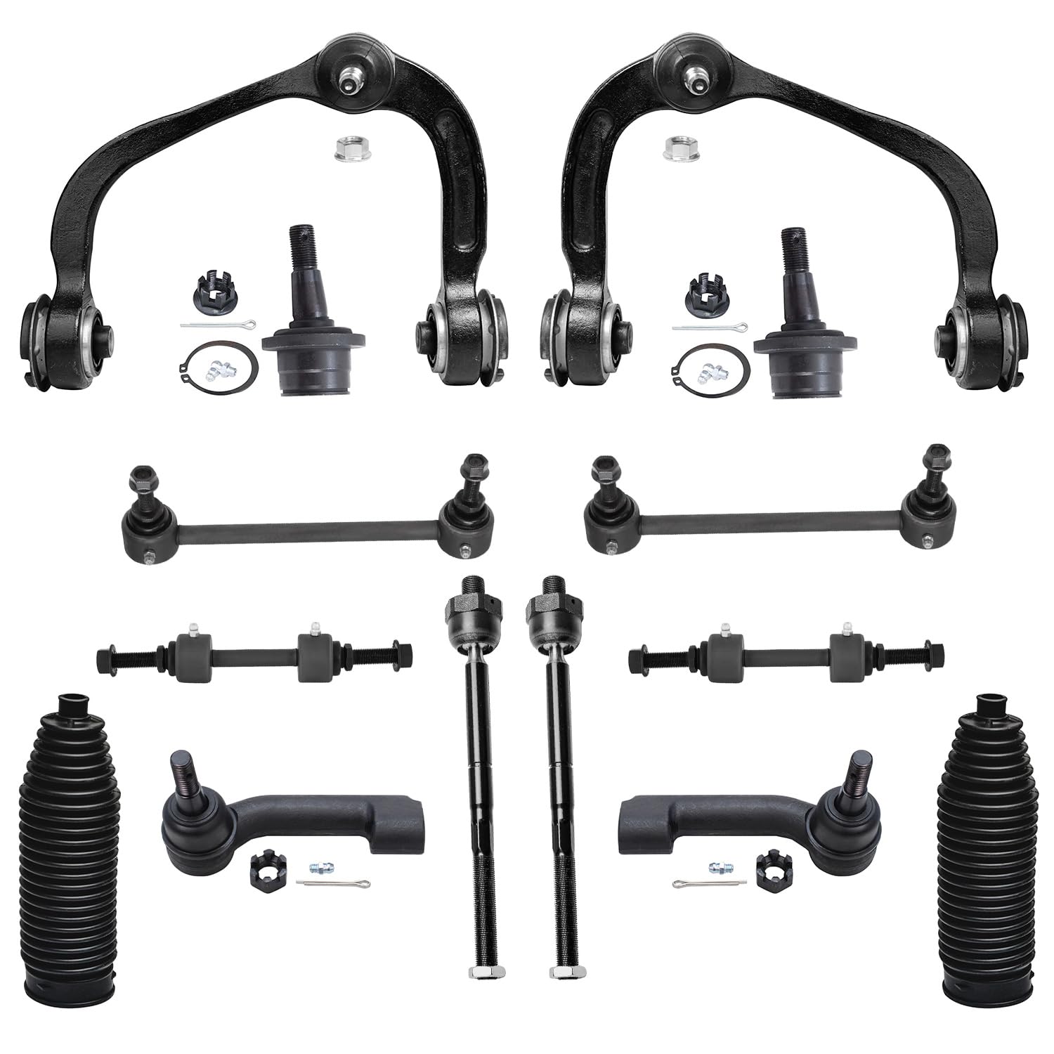 Detroit Axle - Front End 14pc Suspension Kit for Ford 2007-2014 Expedition