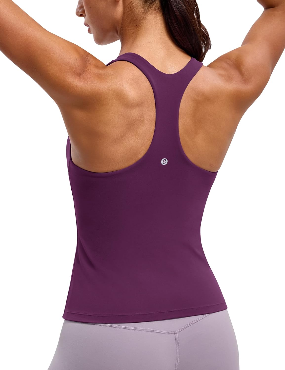 BAYDI Clouduxi Workout Tank Tops for Women Racerback Yoga Shirts with Built in Bra Gym Athletic Sleeveless Camisole