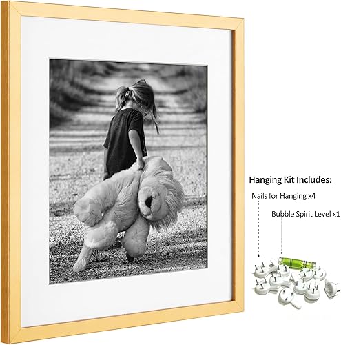 Vista 140 de Yaetm Portarretratos de 12 x 12 pulgadas con paspartú para fotos de 8 x 8 pulgadas, juego de 9 marcos cuadrados de 12 x 12 pulgadas, marco blanco