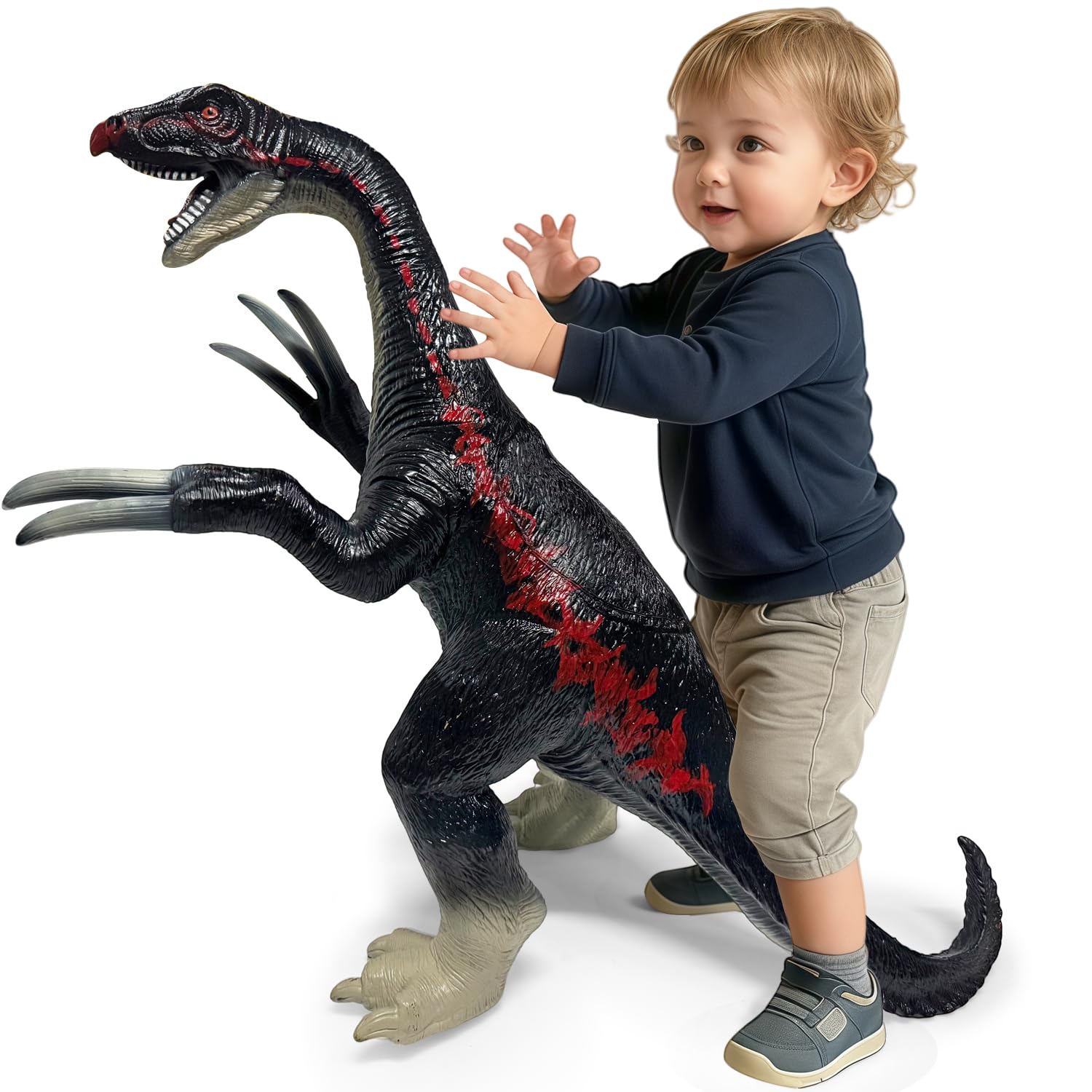 Big Therizinosaurus 29 inch, Dinosaur Toys for Kids 3-5, Large Dinosaur Toys for Kids Toddler Party Favors, Birthday Gifts for Boys Girls