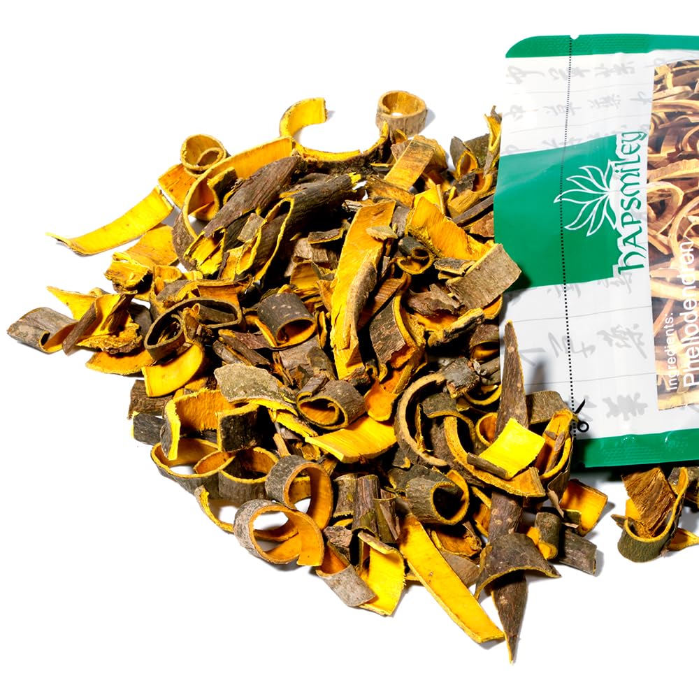 Hapsmiley Amur Cork Tree Bark (philodendron amurense bark/黄柏/Huang Bo) Dried Bulk Herbs – 3.5 oz (100g) - Image 2